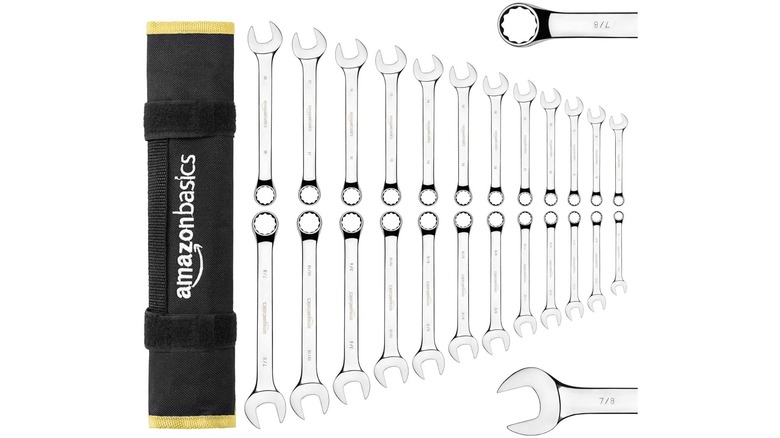 24-Piece Combination Metric and SAE Wrench Set