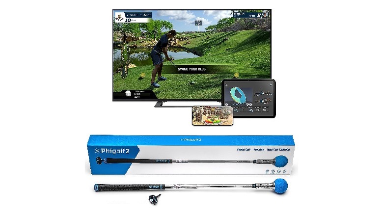 Phigolf 2 golf simulator with stick