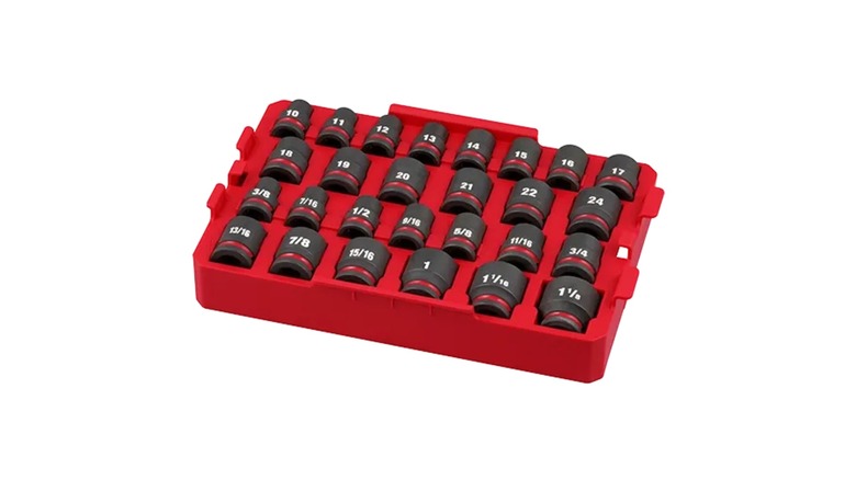 27-Piece Shockwave Impact Duty Socket ½-Inch Drive Tray Set (SAE)