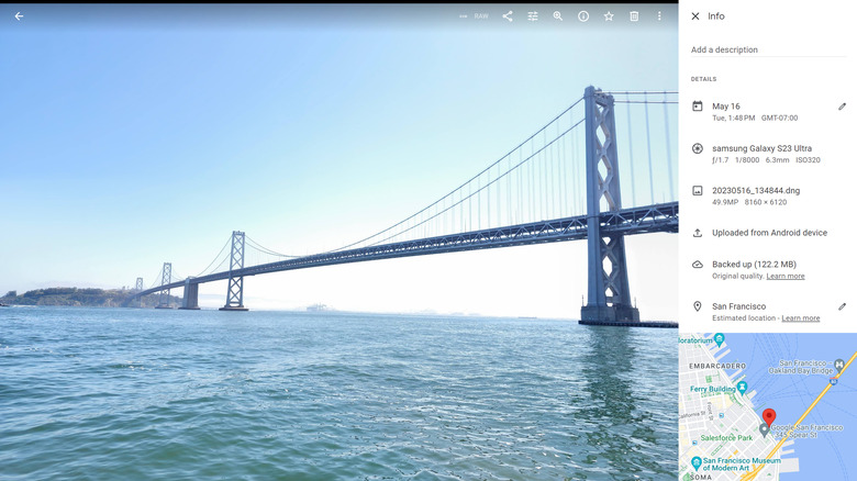 Google Photos location