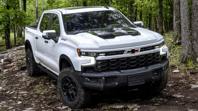 Chevrolet Silverado 1500 in the woods