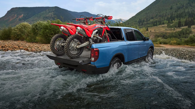 Honda Ridgeline crossing water