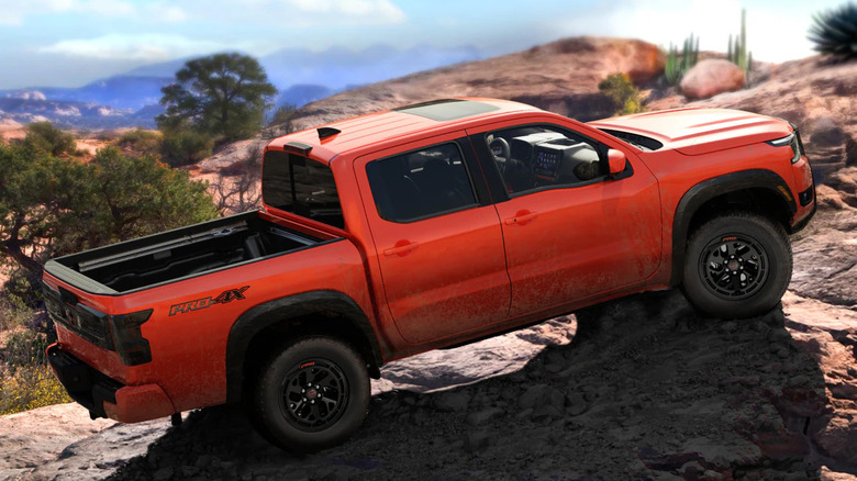 Nissan Frontier off roading