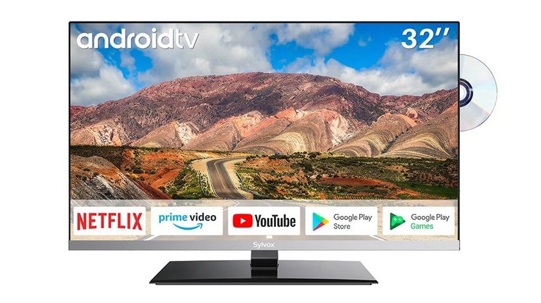 SYLVOX 32-inch 1080p Android TV with DVD player