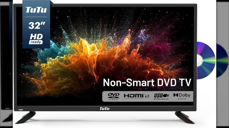 TuTu 32-inch 720p LED TV with built-in DVD player