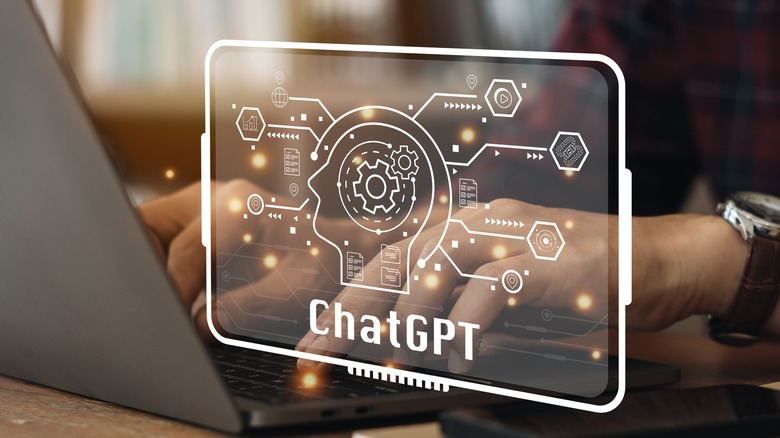 abstract illustration of Chatgpt and human