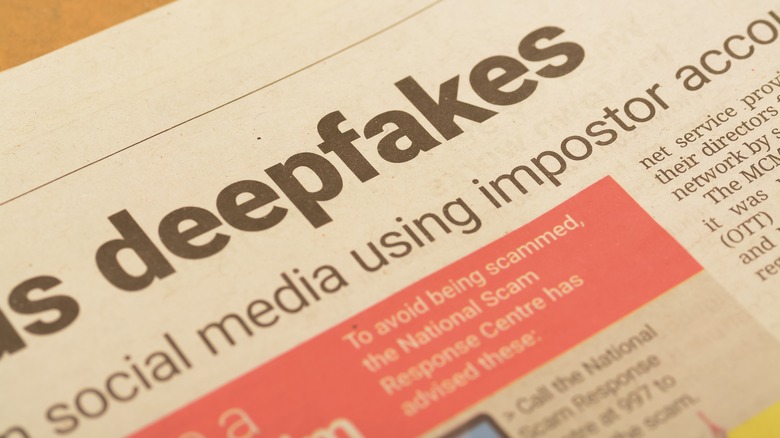 Illustration about deepfakes