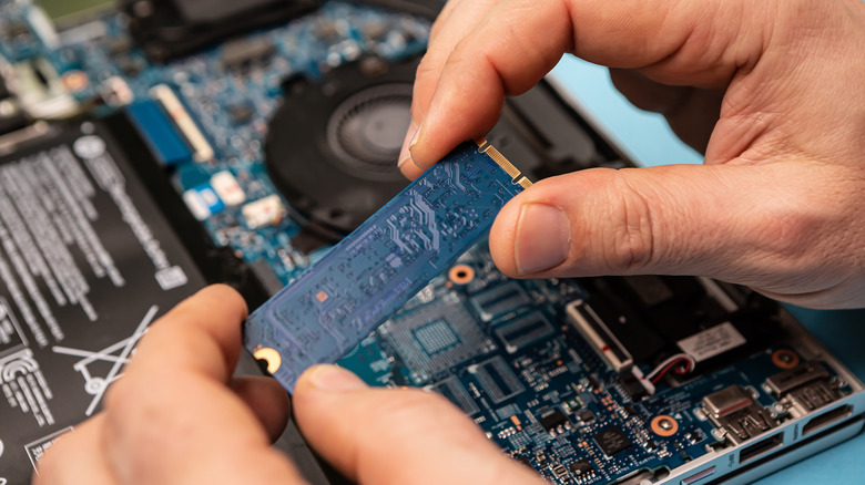 Internals of a laptop