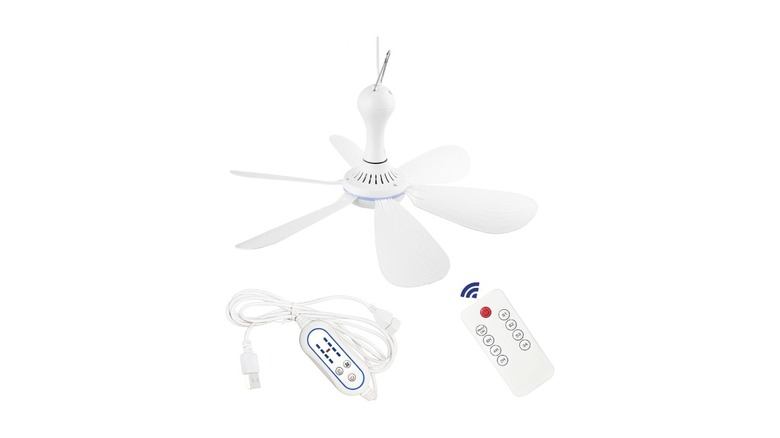 Scooyeees silent USB ceiling fan with remote
