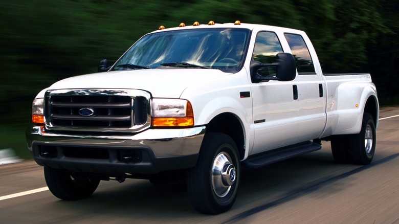 2003 Ford F-350 on road