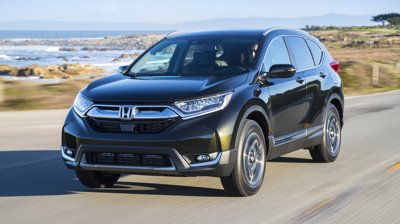 2017 Honda CR-V on the road