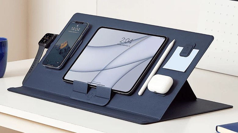 Moft Smart Desk Mat in use with different devices