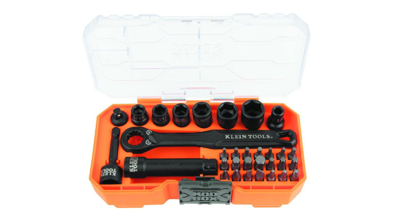 The 32-Piece 1/4-Inch Impact-Rated Socket Set (65300) from Klein Tools
