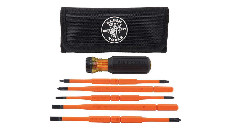 The 8-in-1 Insulated Interchangeable Screwdriver Set (32288) from Klein Tools