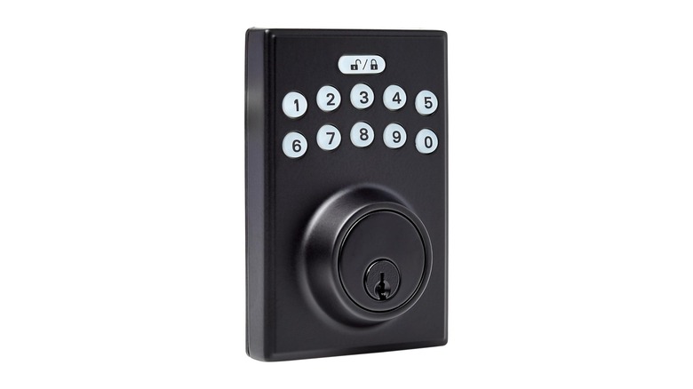 Amazon Basics Electronic Keypad lock on display
