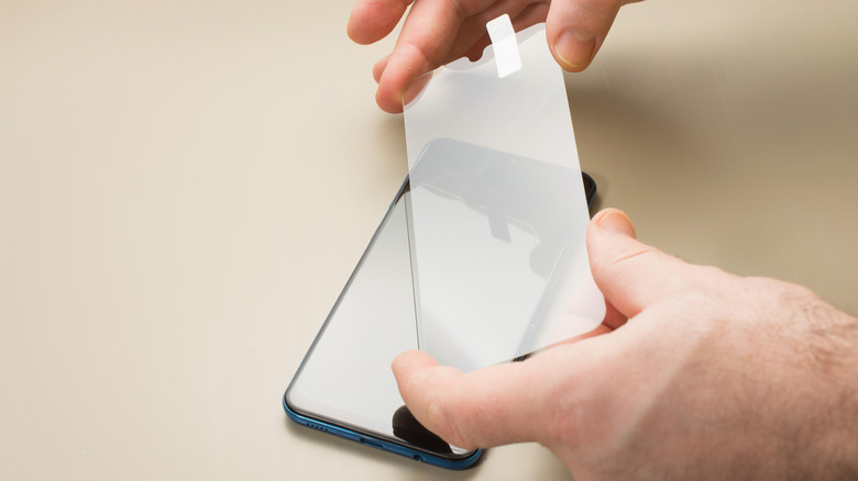 applying a screen protector