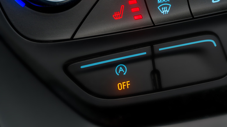 Auto start/stop button
