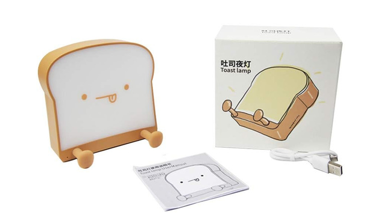 Qanyi Cute Night Light Toast Bread