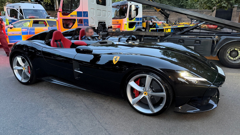 A rare Ferrari Monza SP2 that was seized by the Met police as part of a crackdown