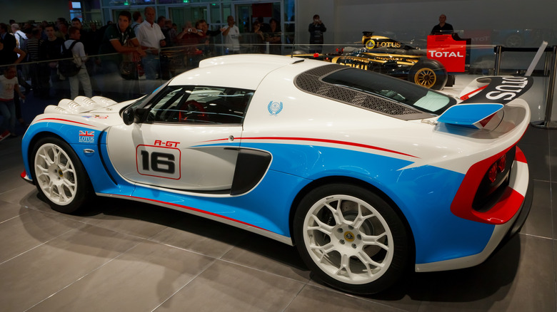 Lotus Exige R-GT on display at Frankfurt Auto Show in 2011