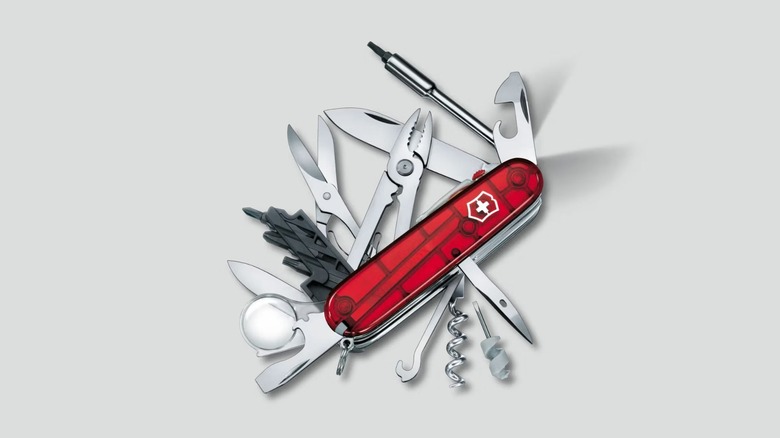 Victorinox CyberTool Lite pocket knife with multiple tools out