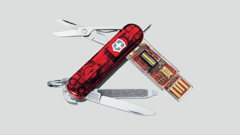 Victorinox Flash pocket knife with multiple tools out