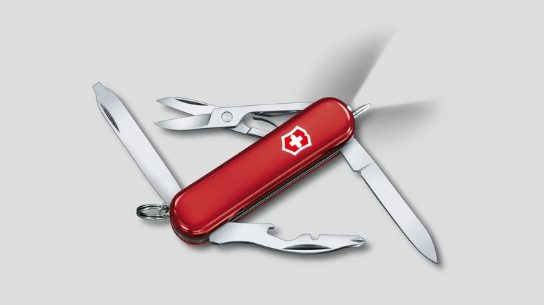 Victorinox Midnite Manager pocket knife with multiple tools out