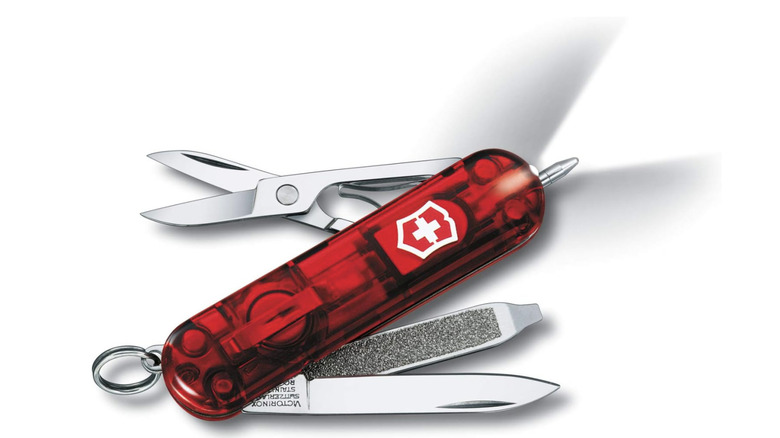 Victorinox Signature Lite pocket knife with multiple tools out