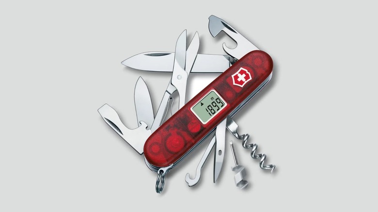 Victorinox Traveller pocket knife with multiple tools out