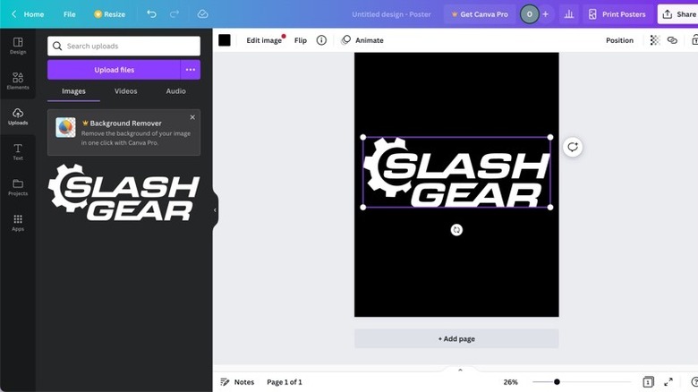 Canva dashboard