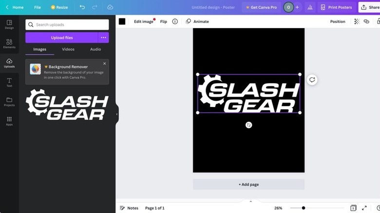 Canva dashboard