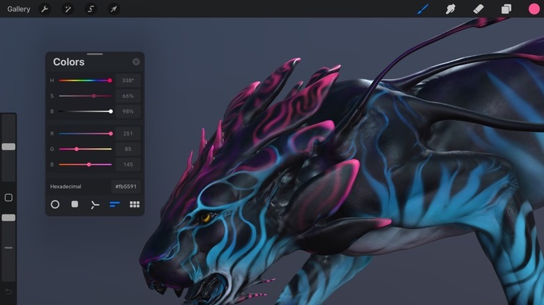 Procreate dashboard