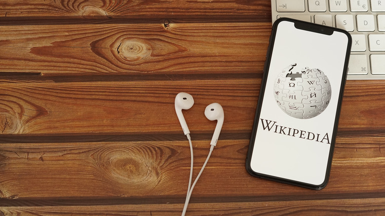 Wikipedia screen on iPod Touch