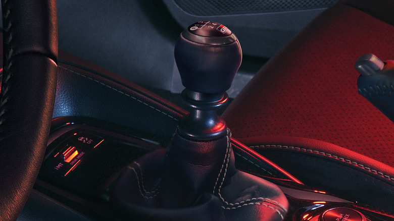 Toyota GR Corolla manual transmission stick shift