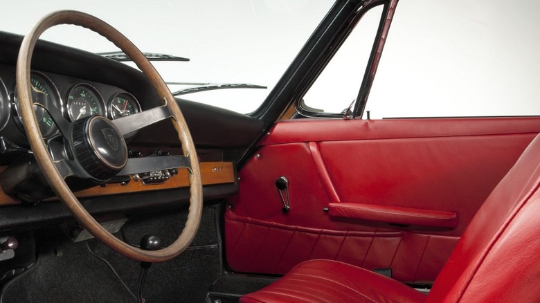 Porsche 911 second generation red leather interior