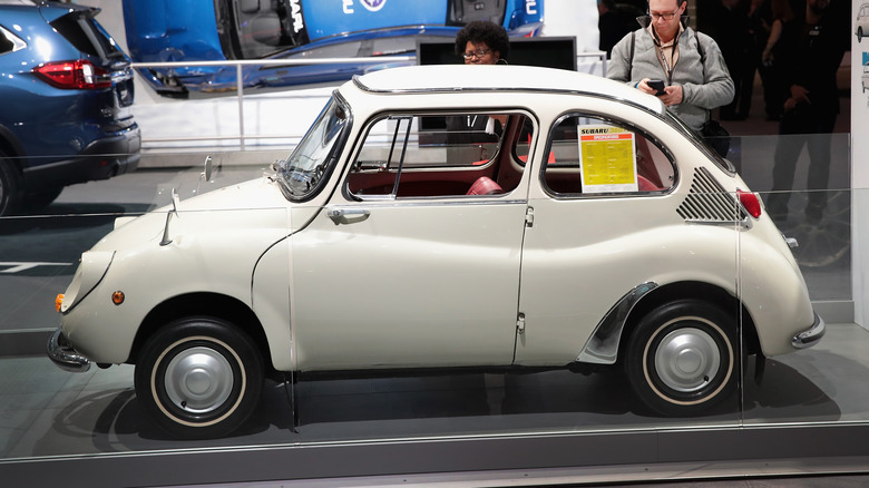 Subaru 360 on display