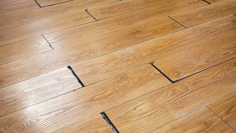 cheap laminate flooring coming apart at seams