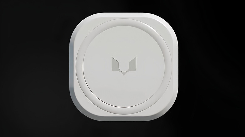 A white wireless charging head