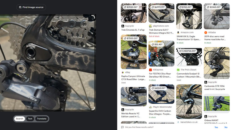 Photos doesn't support text refinements