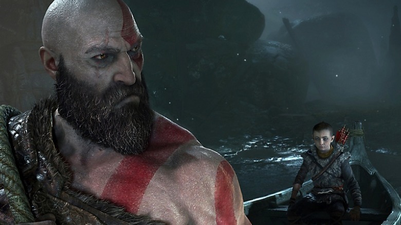 God of War Kratos Atreus cutscene