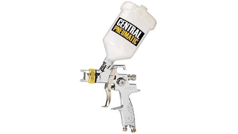 Central Pneumatic 20-Ounce HLVP Gravity Feet Air Spray Gun