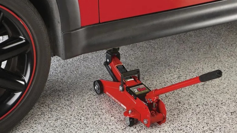 lifting car with Pittsburgh jack