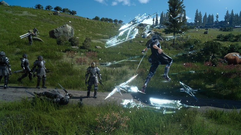 Final Fantasy XV Noctis battle