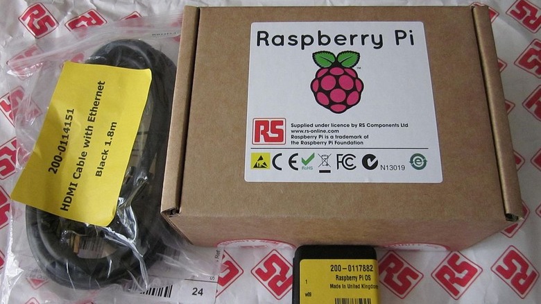 Raspberry Pi kit in a box