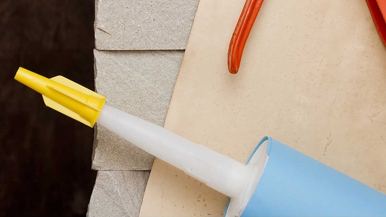 Close up of Liquid Nails container