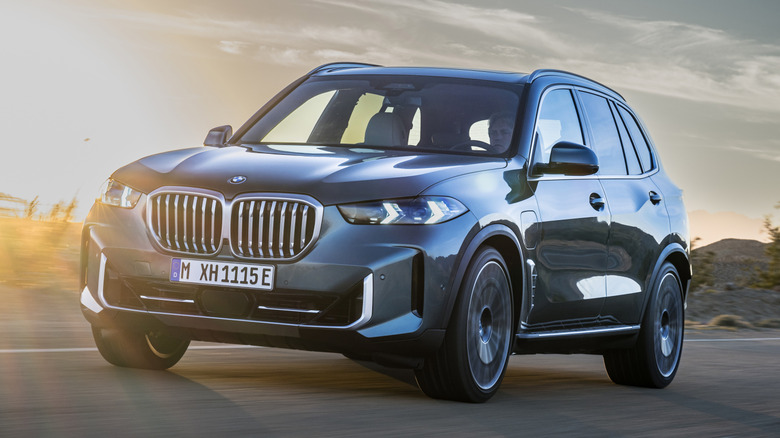 BMW X5 on the road