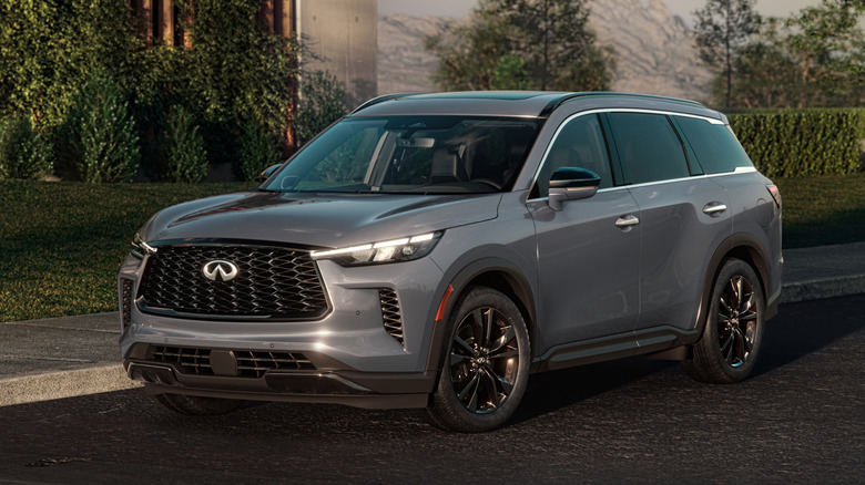 Infiniti QX60 parked at the curbside