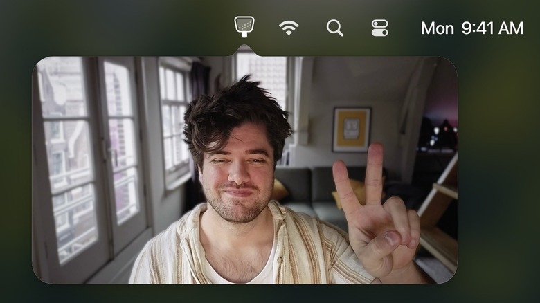 The HandMirror Developer demonstrating the app