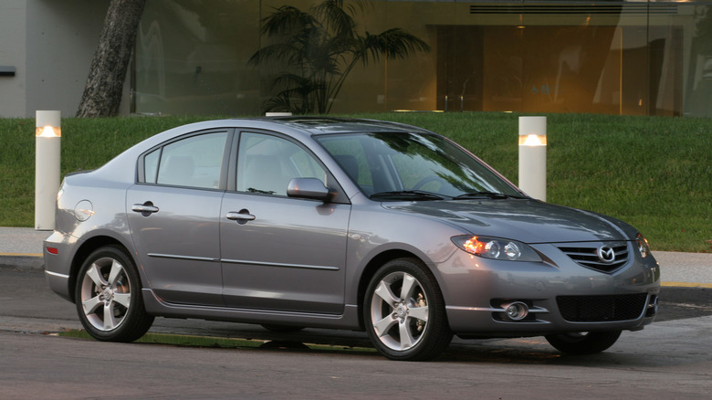 2006 Mazda 3 parked in the street