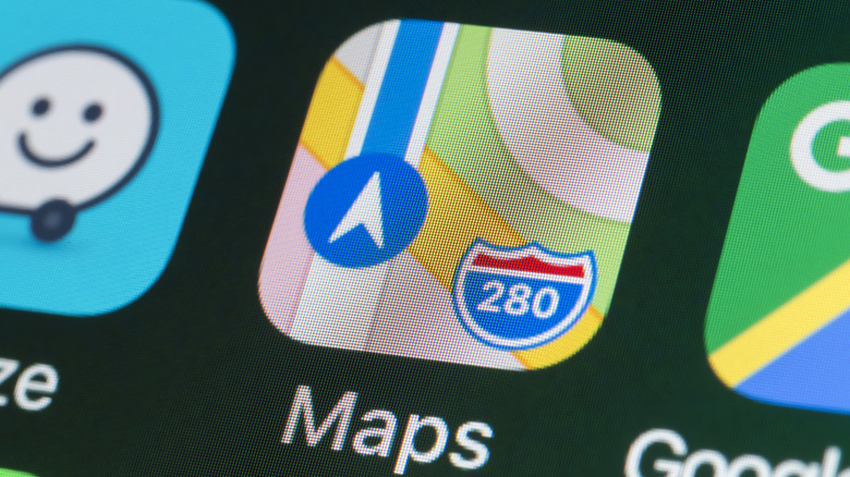 Apple Maps icon on iPhone